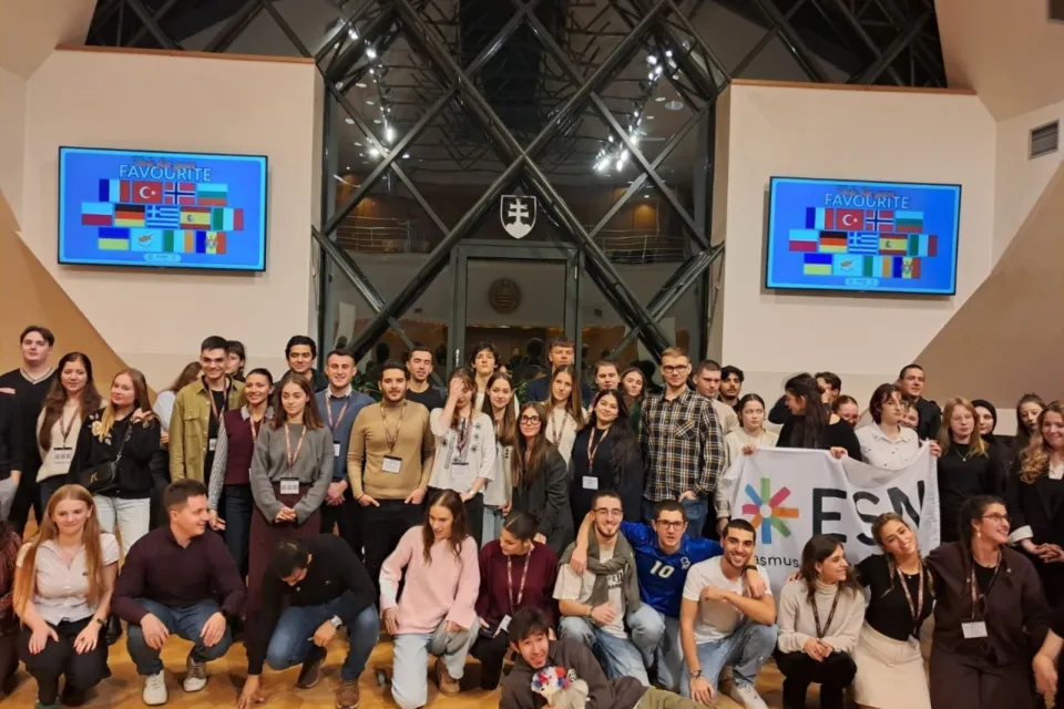 Students and staff at culture night