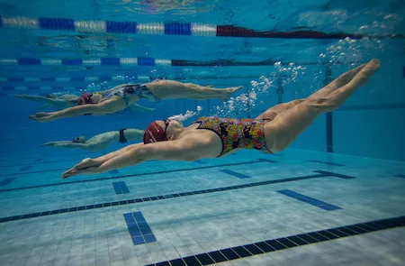 Swimmer in the UL Arena 50m Swimming pool