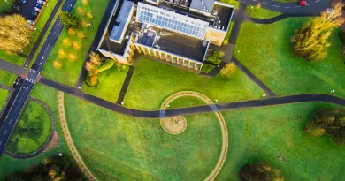 An aerial picture of the UL campus