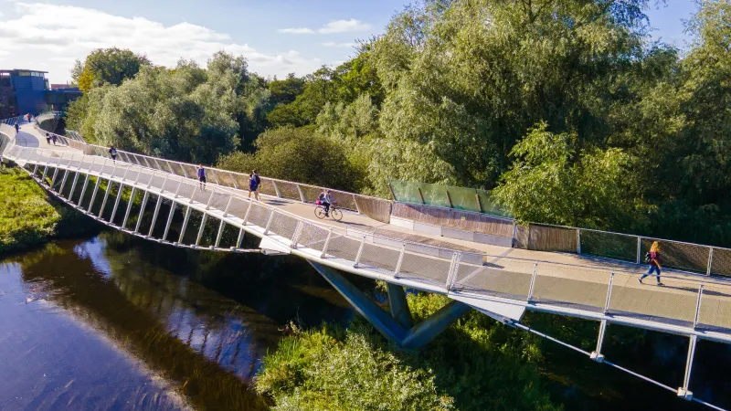 A picture of the Living Bridge at UL