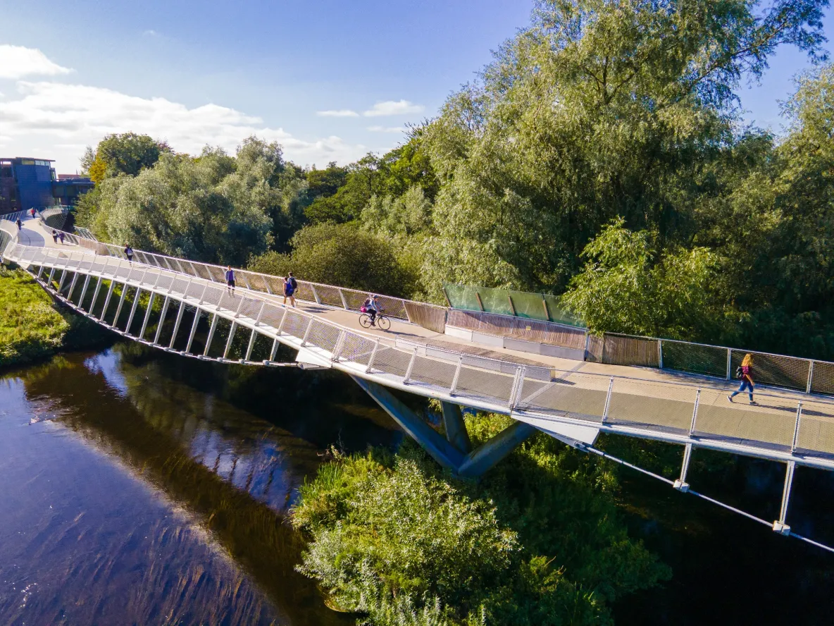 A picture of the Living Bridge at UL